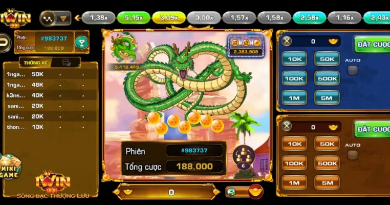 Tham gia game Songoku đu đỉnh nhận thưởng cực khủng