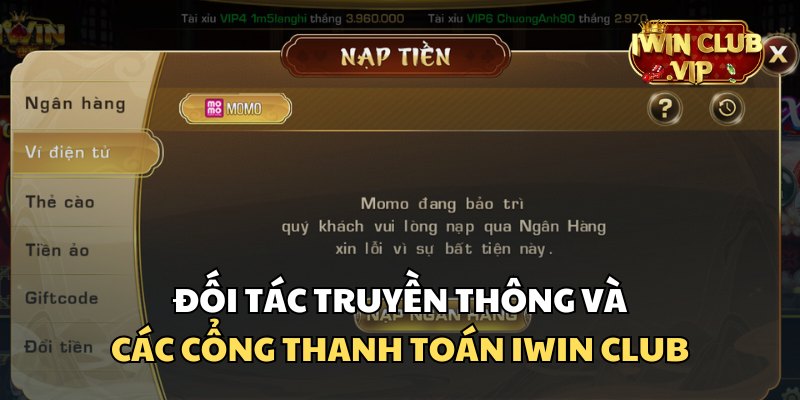 iWin Club liên kết đối tác cùng các bên truyền thông và cổng thanh toán